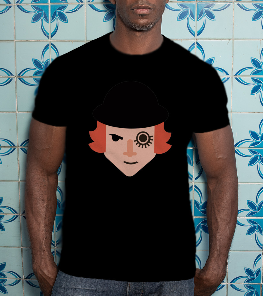 Alex D Clockwork Orange Iconic Bowler Hat Eyelashтересен T-Shirt