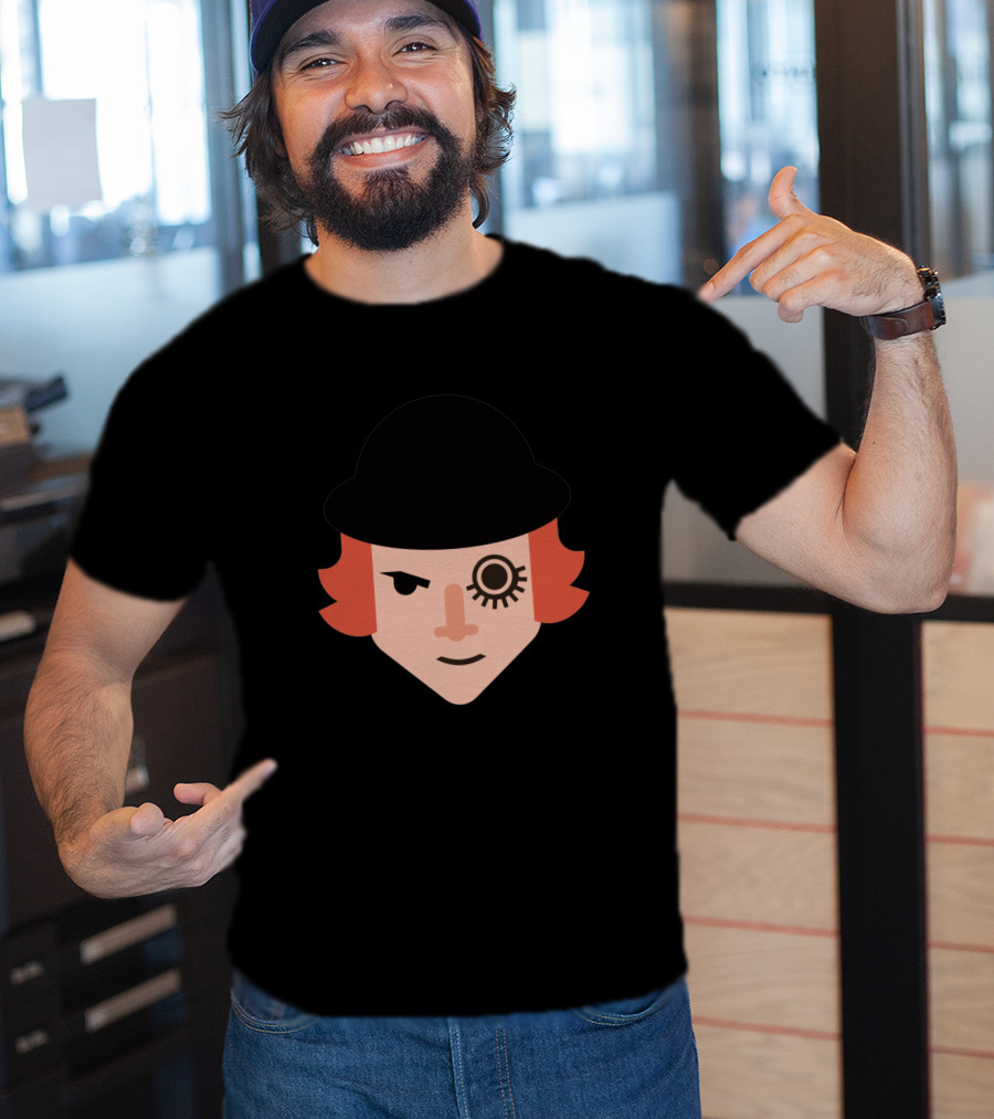 Alex D Clockwork Orange Iconic Bowler Hat Eyelashтересен T-Shirt