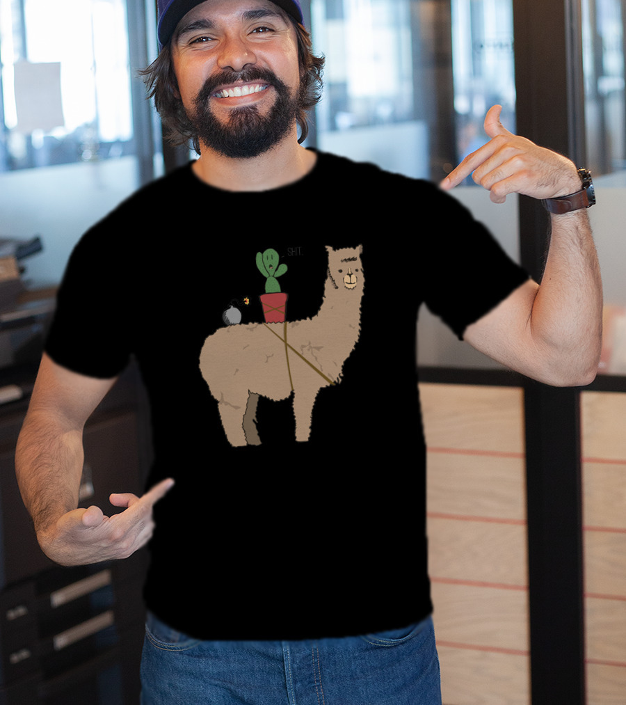 Alpaca Derp And Kektus Adventure With Explosive Humor T-Shirt
