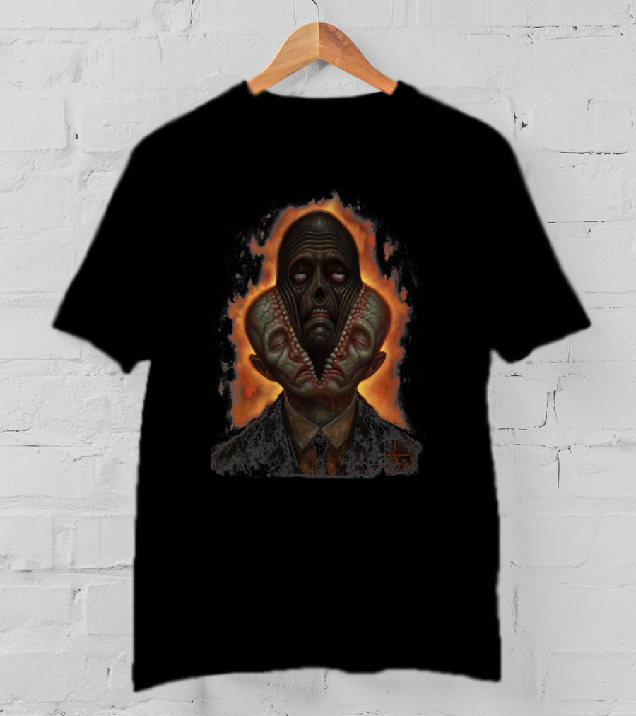 Alter Ego 1297247 Surreal Creature With Flaming Backdrop T-Shirt