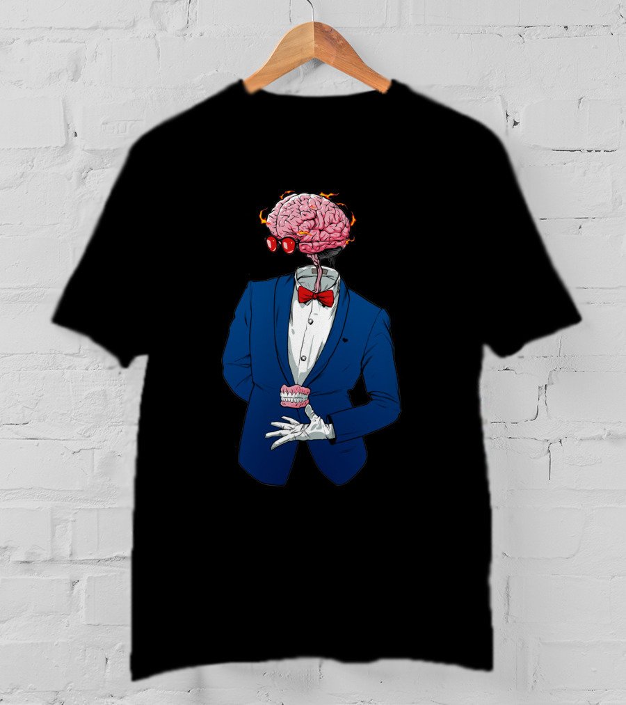 Anatomy 1112234 Brain Bow Tie Suit T-Shirt