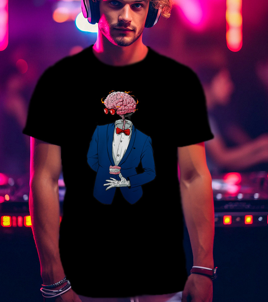 Anatomy 1112234 Brain Bow Tie Suit T-Shirt