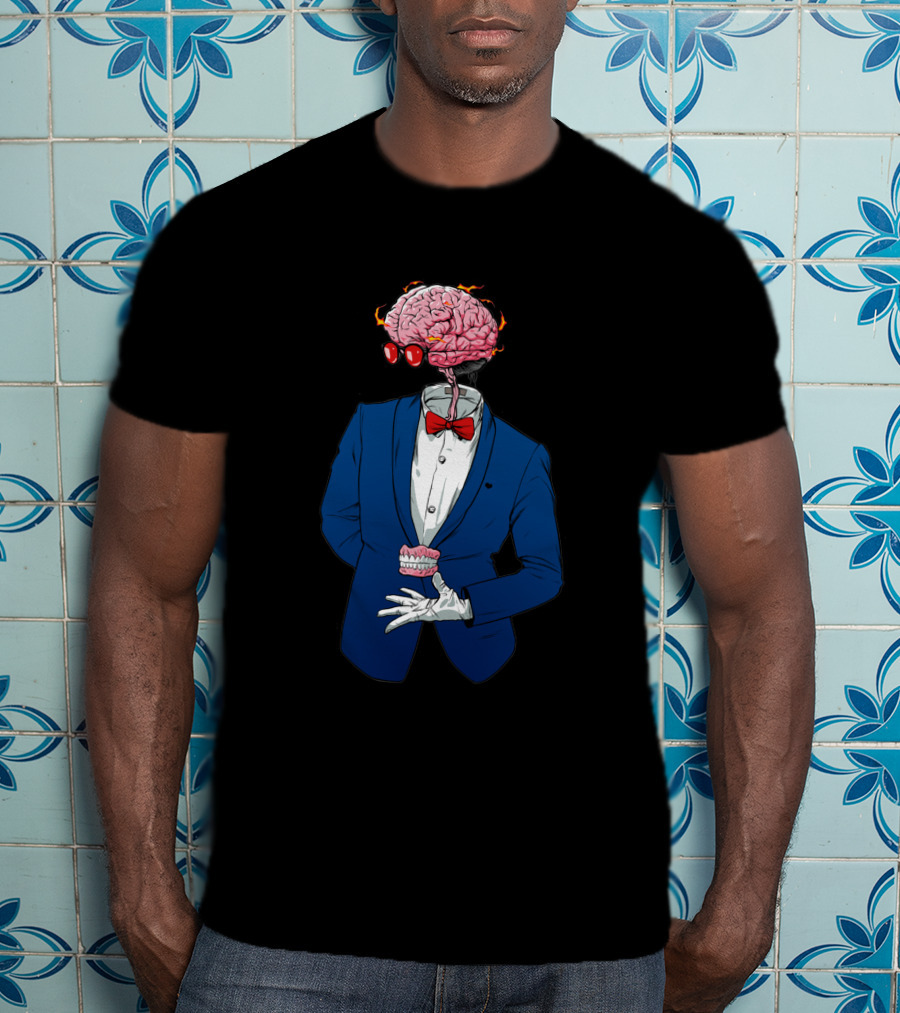 Anatomy 1112234 Brain Bow Tie Suit T-Shirt