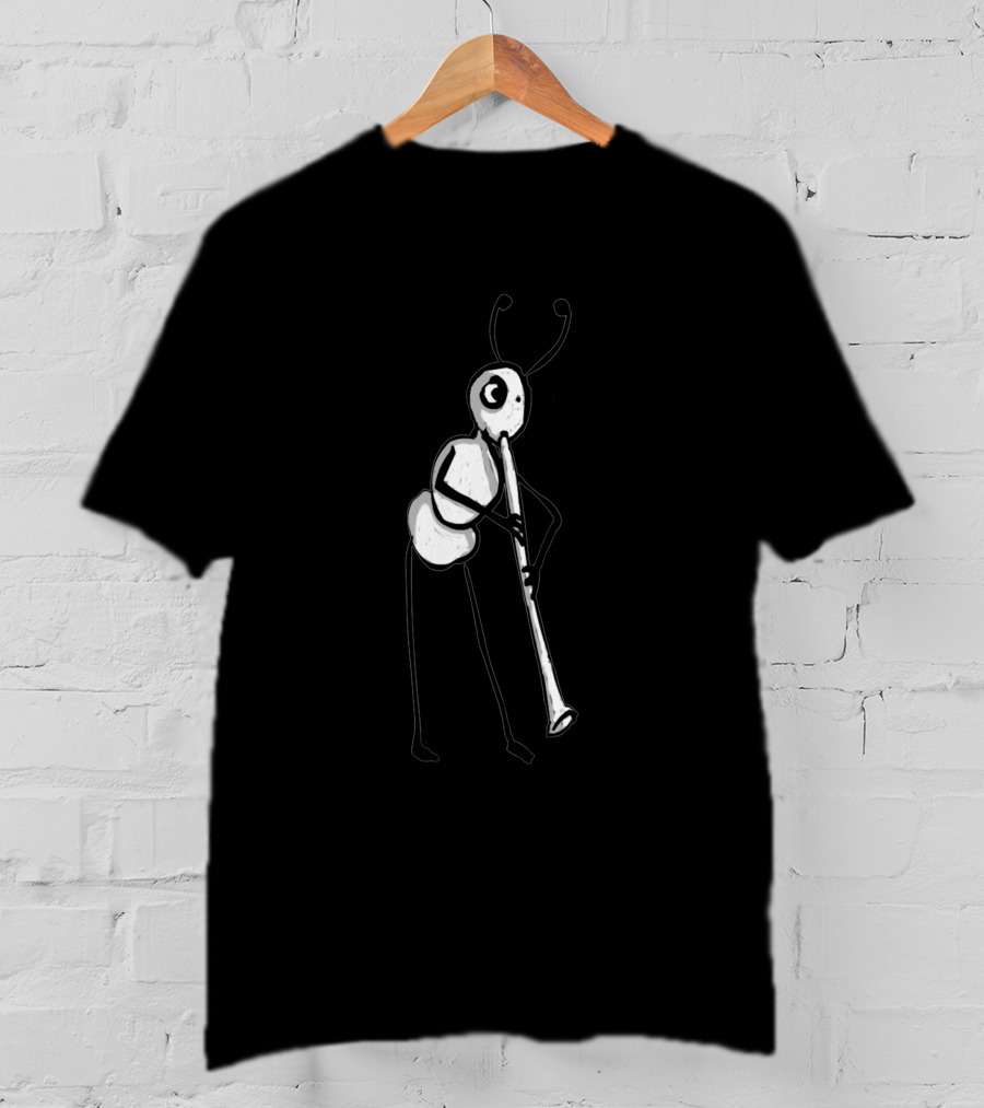 Ant Playing Clarinet 33163 T-Shirt