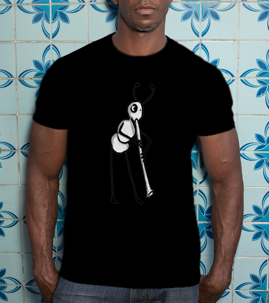 Ant Playing Clarinet 33163 T-Shirt