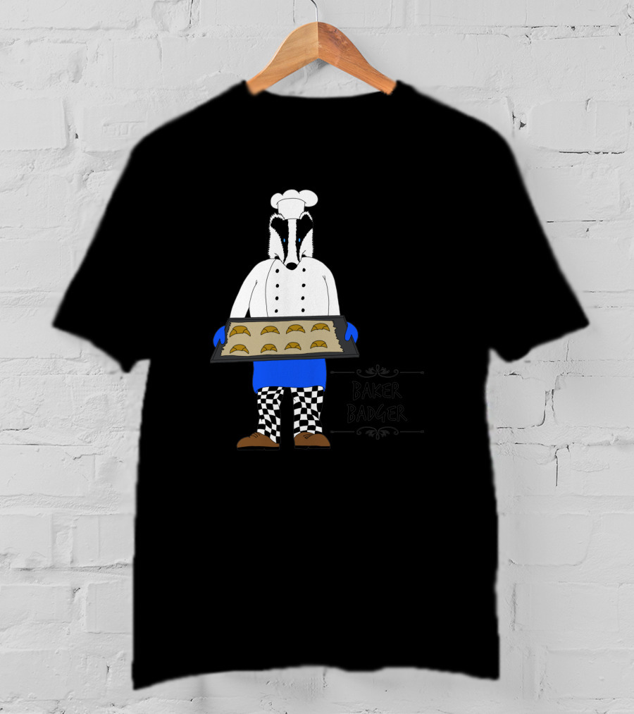 Baker Badger Holding Cookies 1068593 T-Shirt