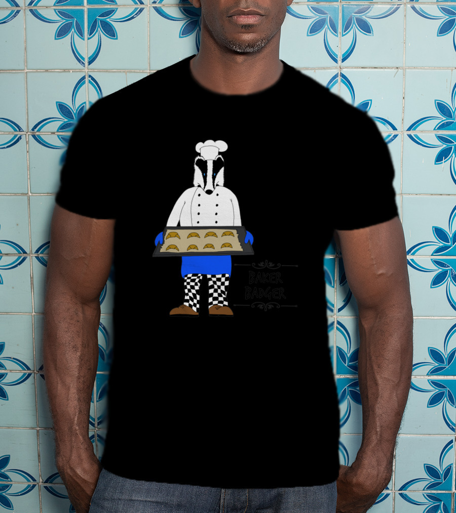 Baker Badger Holding Cookies 1068593 T-Shirt