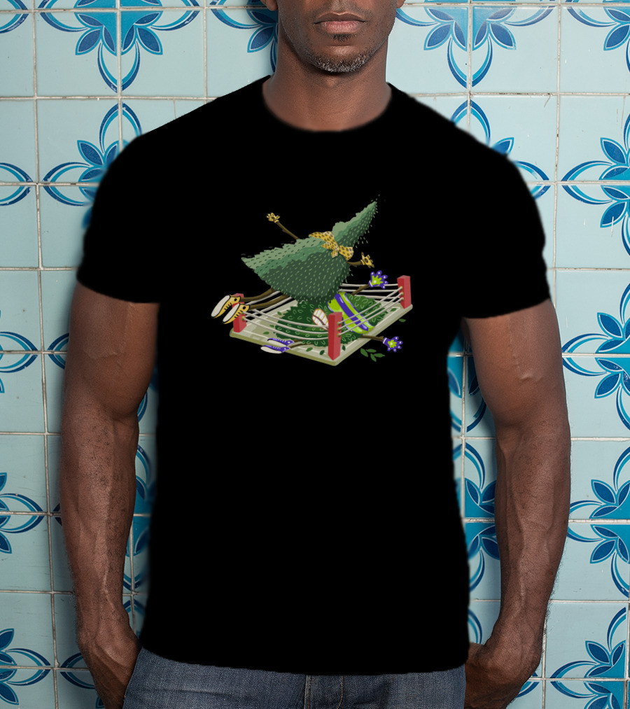 Boxing Tree Wrestling The Forest Ring T-Shirt