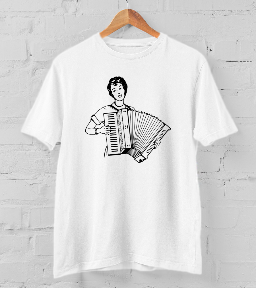 Accordion Musician Icon Playing Instrument T-Shirt