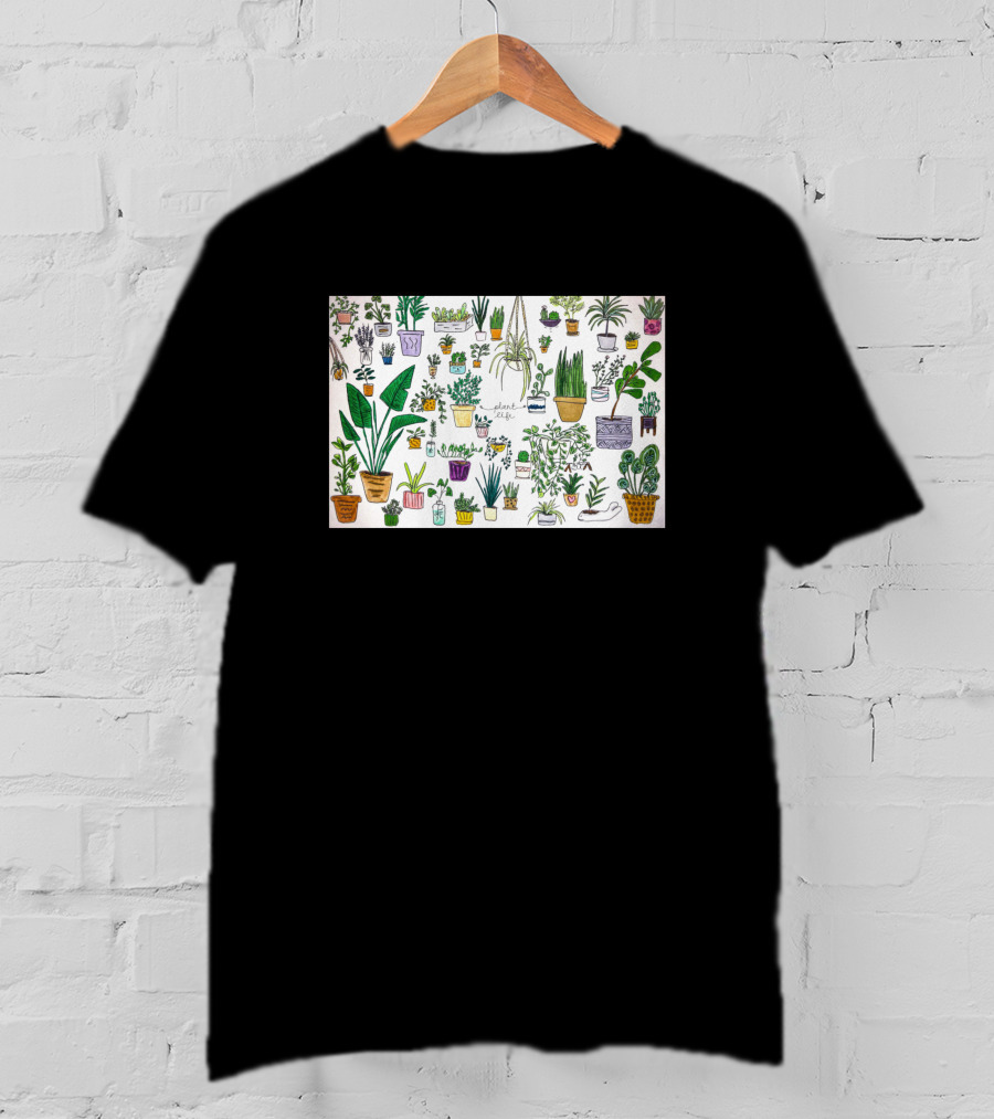 All My Plants Collection Featuring Various Houseplants T-Shirt