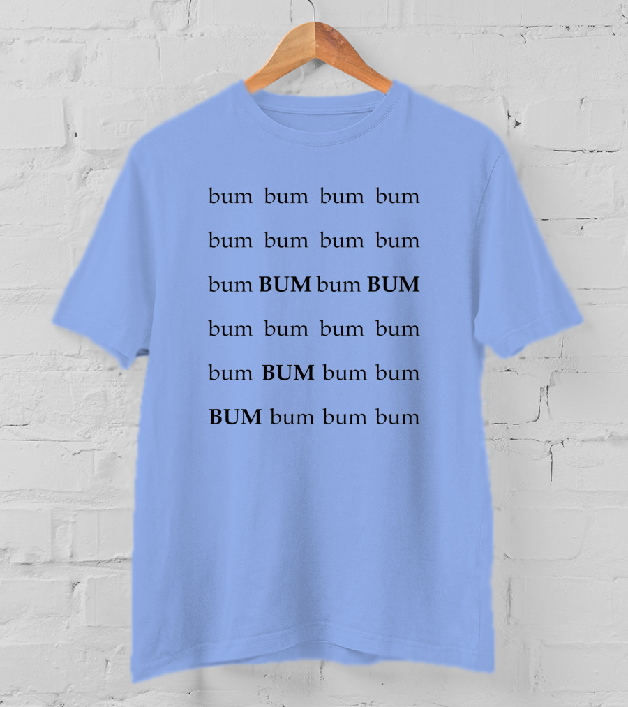 All The Single Ladies Bum Bum Bum T-Shirt