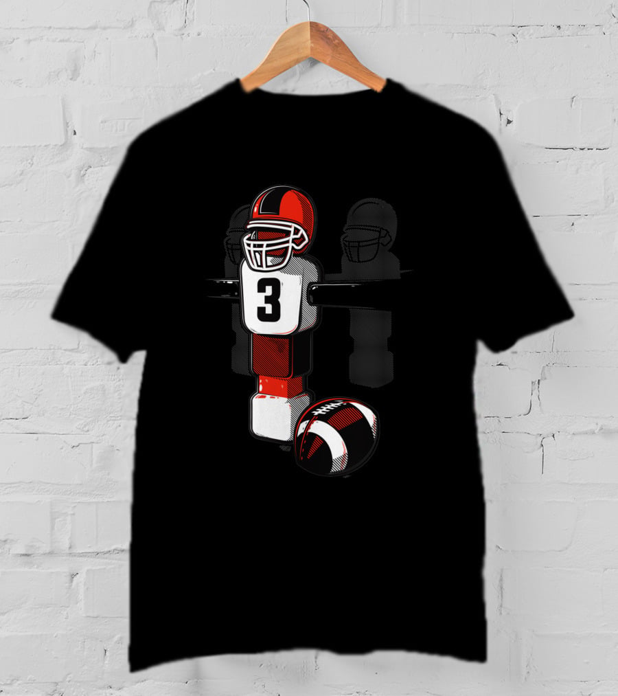 American Table Football 3 Player Foosball 665666 T-Shirt