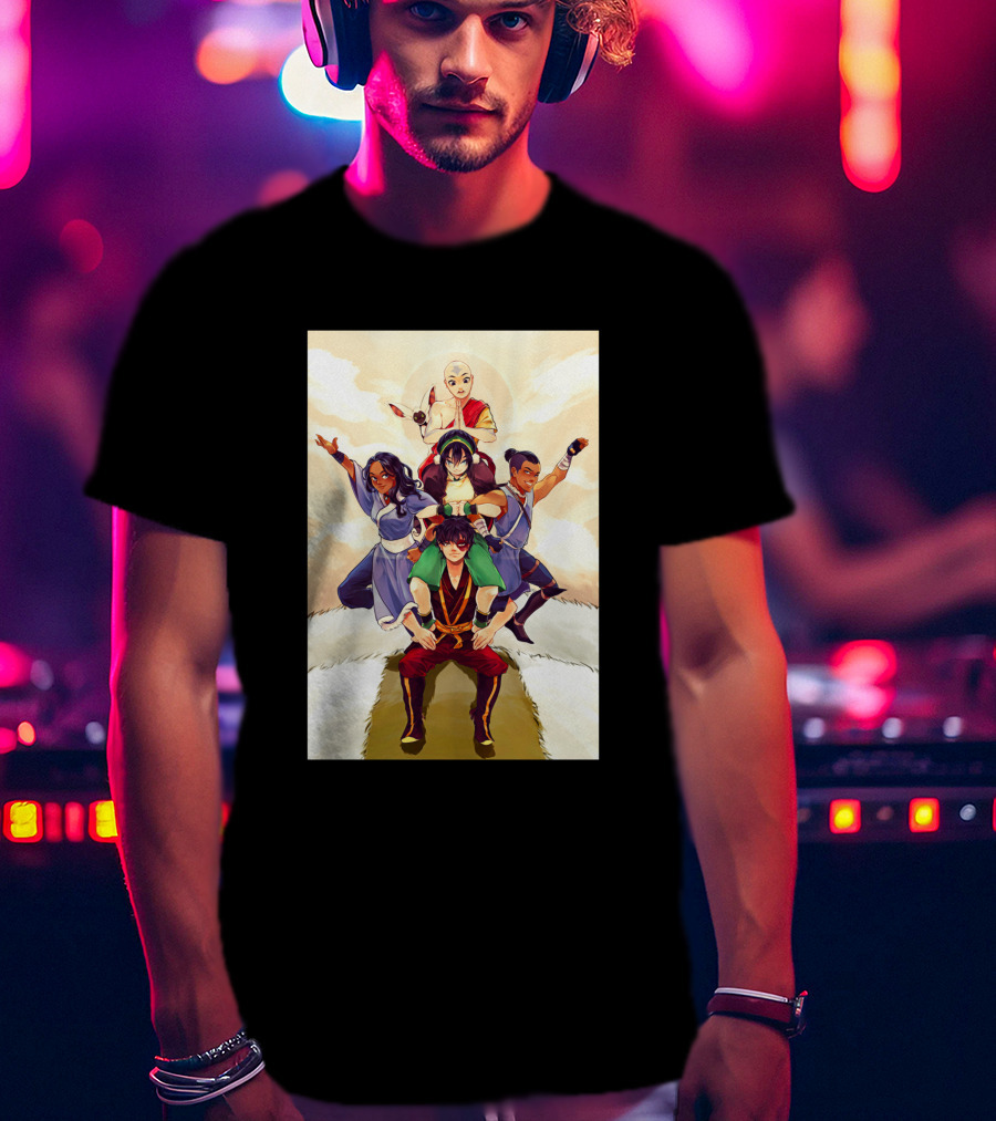 Avatar The Last Airbender Team Pyramid Clouds Sun 1367133 T-Shirt