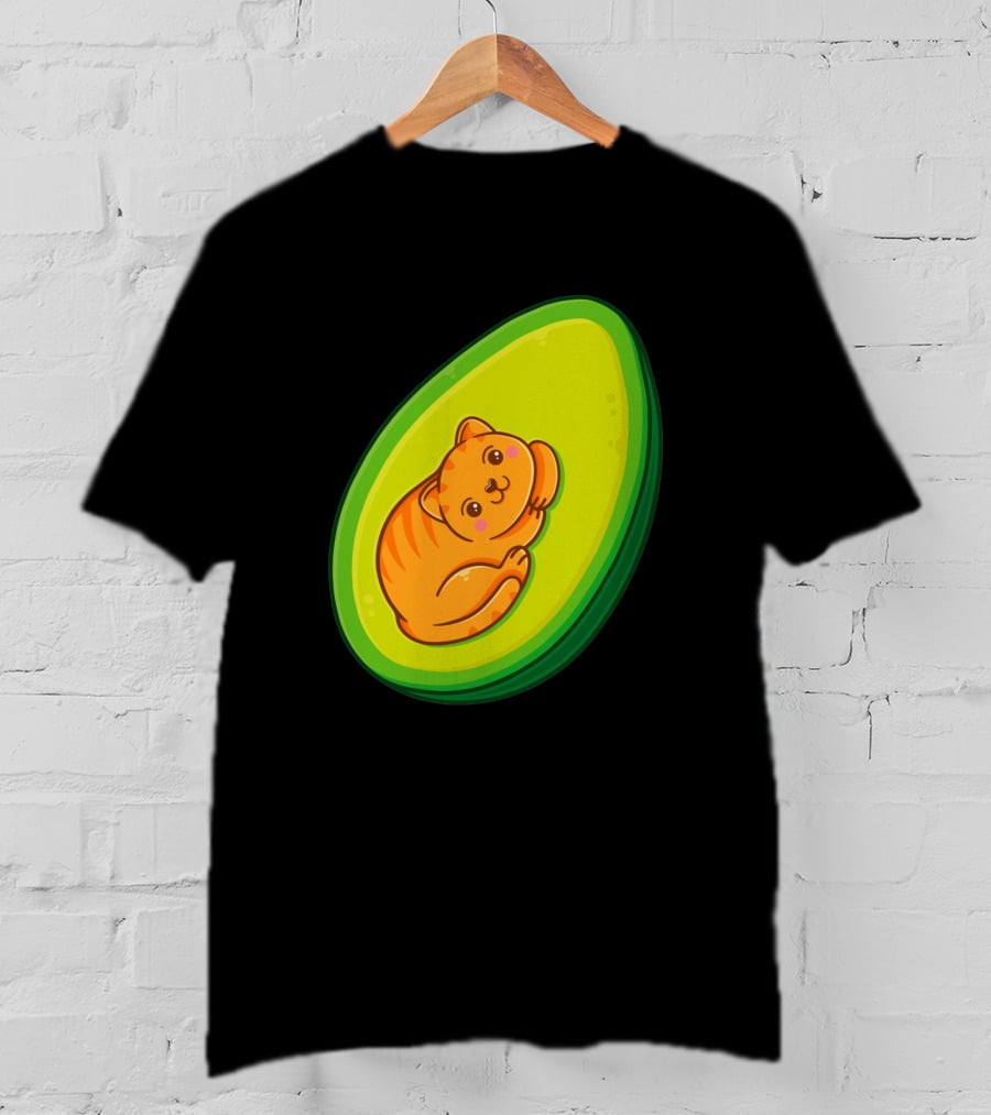 Avocato Cute Cat In Avocado 1635797 T-Shirt