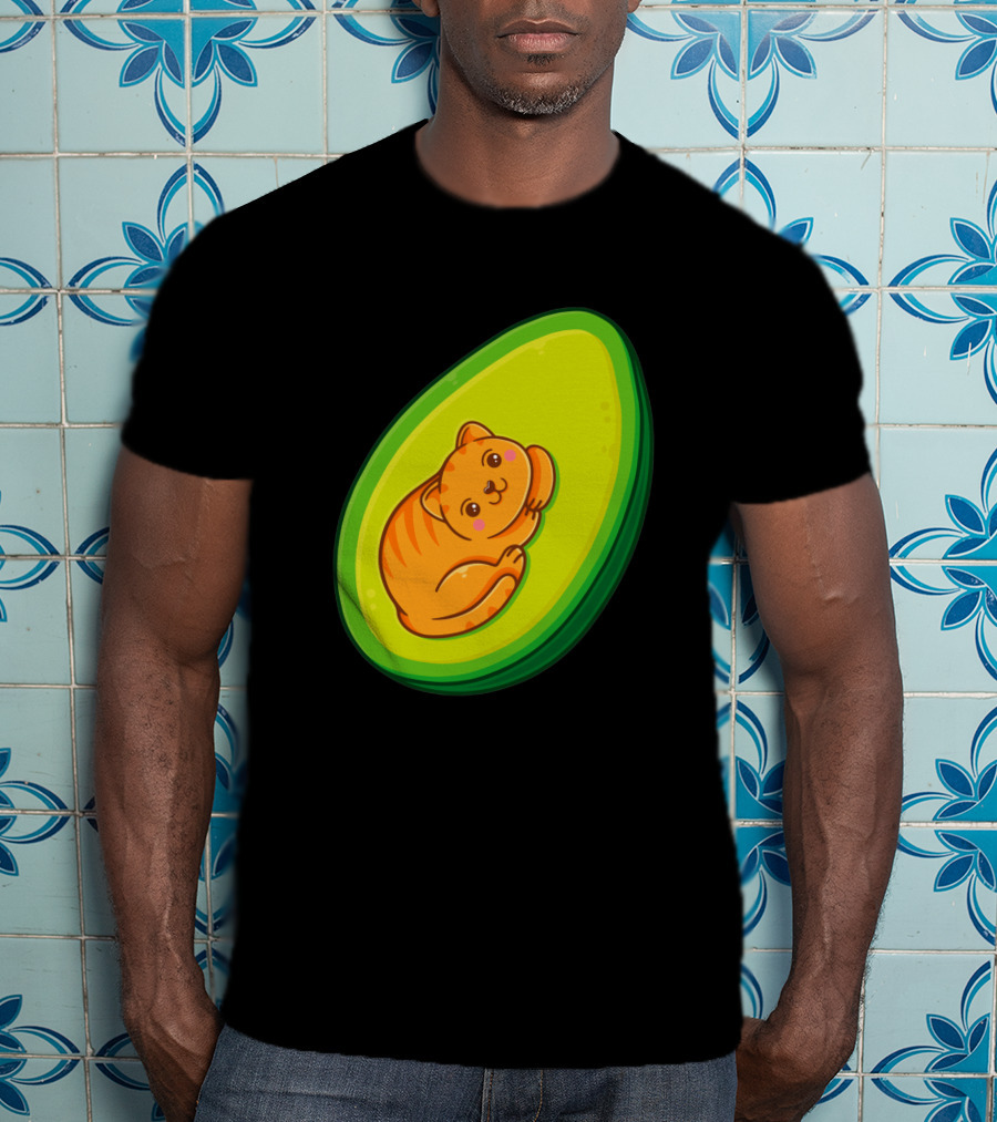 Avocato Cute Cat In Avocado 1635797 T-Shirt