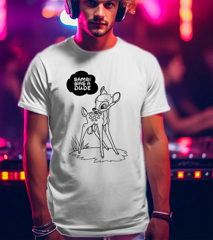 Bambi Was A Dude Deer Cartoon Classic T-Shirt