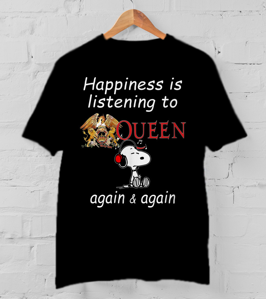 Queen Snoopy Headphones T-Shirt