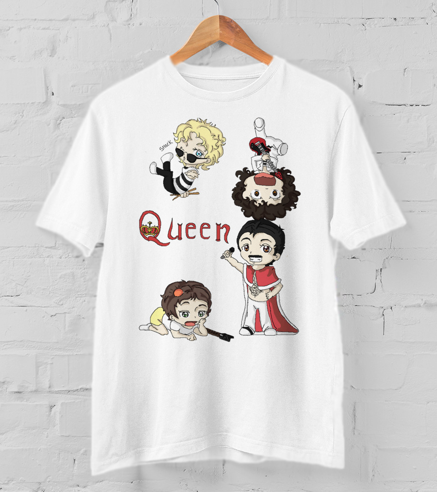 Queen Chibi Band Characters T-Shirt
