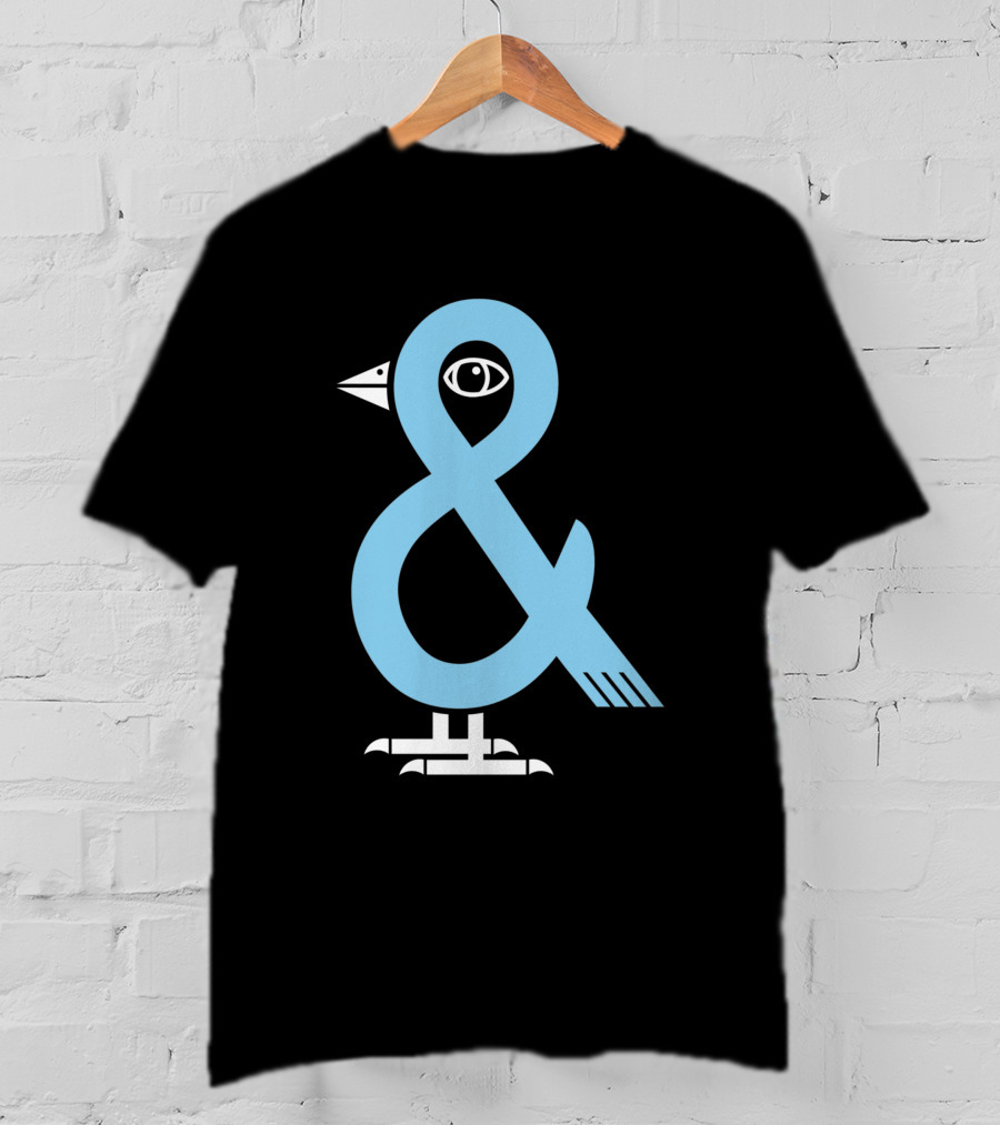 A Bird In The 'And Ampersand Bird Illustration 809179 T-Shirt