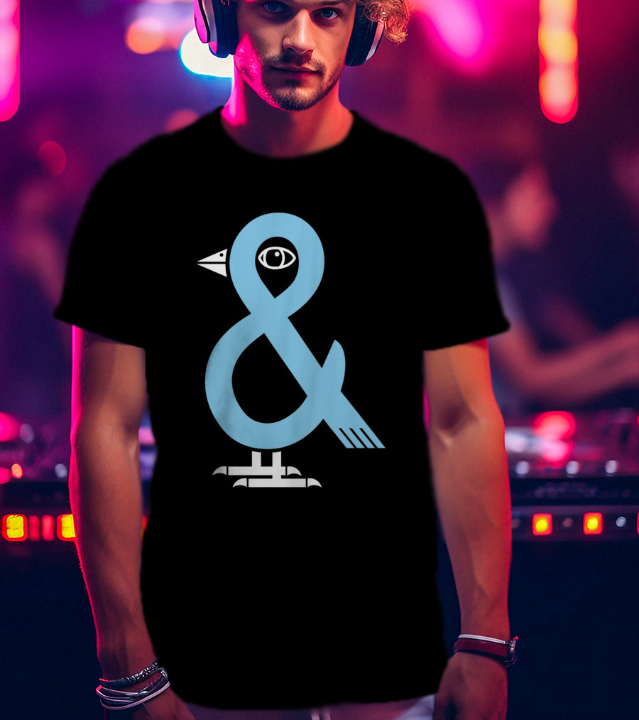 A Bird In The 'And Ampersand Bird Illustration 809179 T-Shirt