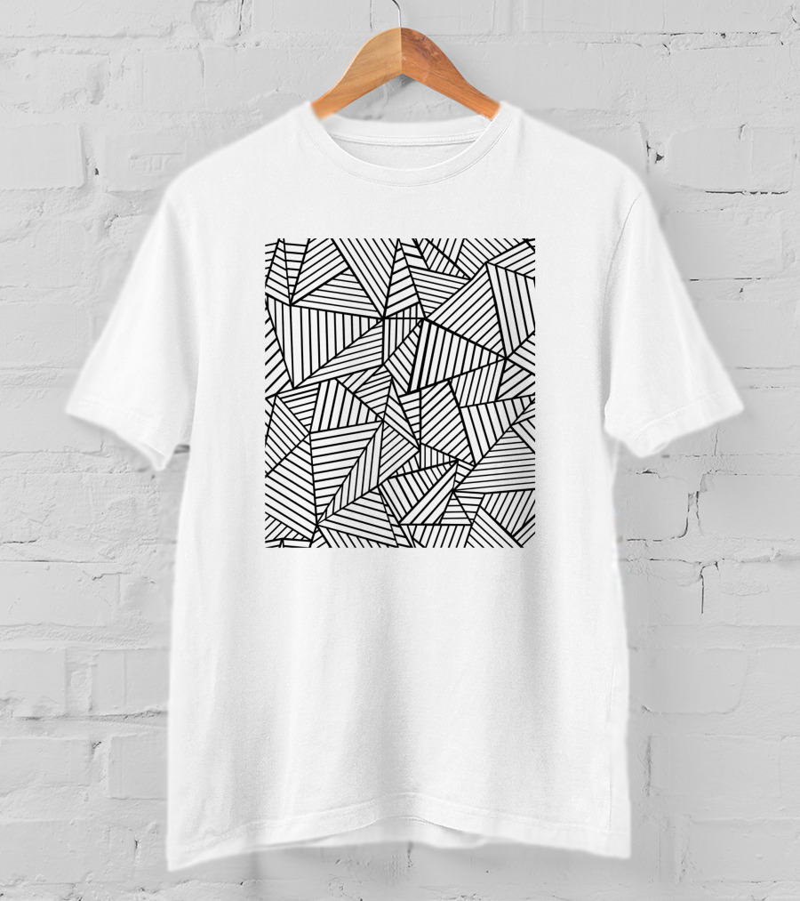 Ab Lines Geometric Pattern Autumn T-Shirt