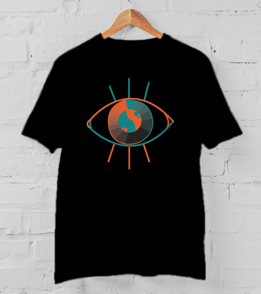 All Seeing Aye Eye With Yin Yang Symbol 1225648 T-Shirt