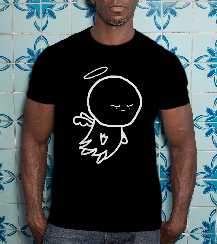 Angry Cherub Minimalist Line Art 836665 T-Shirt