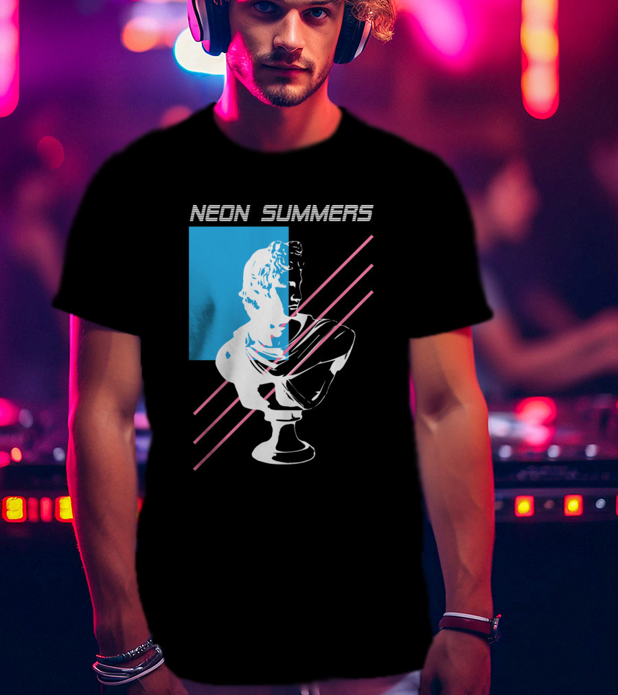 Neon Summers Apollo Bust T-Shirt