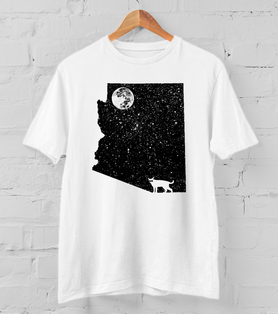 Arizona Cat Moon Silhouette 60047 T-Shirt