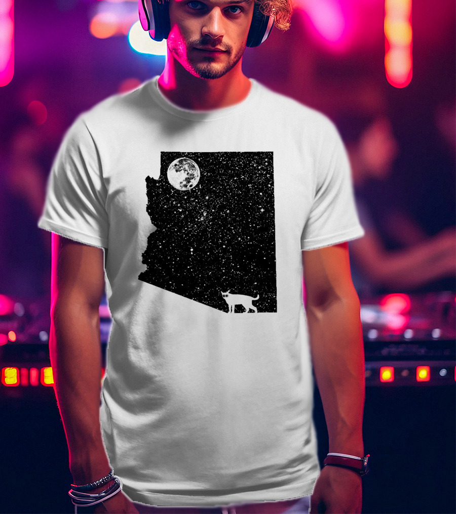 Arizona Cat Moon Silhouette 60047 T-Shirt