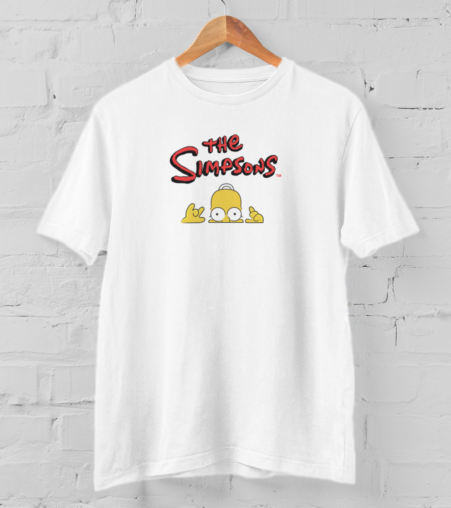 The Simpsons Homer Peeking T-Shirt