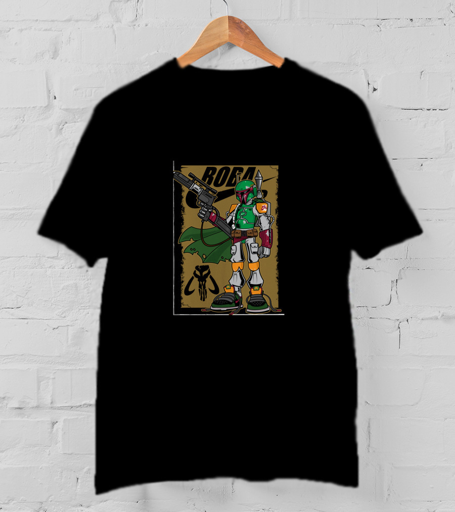 BOBA Mandalorian Bounty Hunter Mech T-Shirt