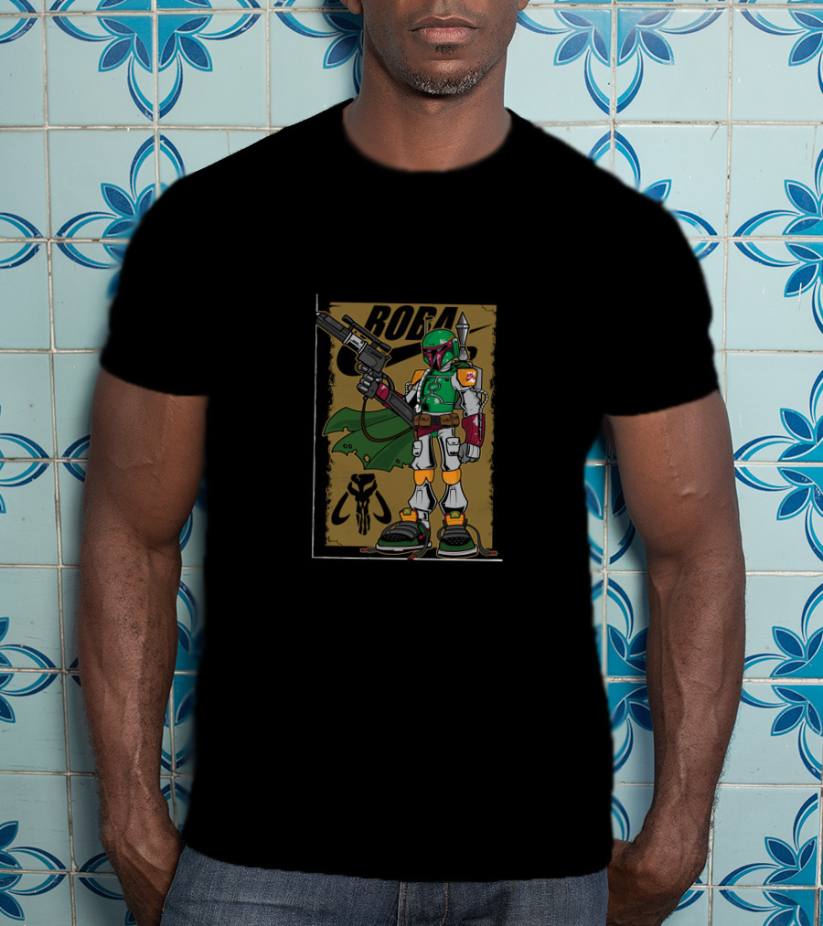 BOBA Mandalorian Bounty Hunter Mech T-Shirt