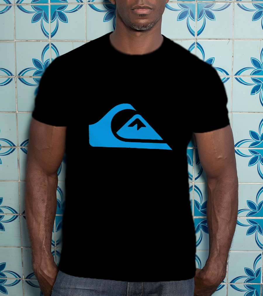 Quiksilver Men's Active Blue Wave Mountain T-Shirt
