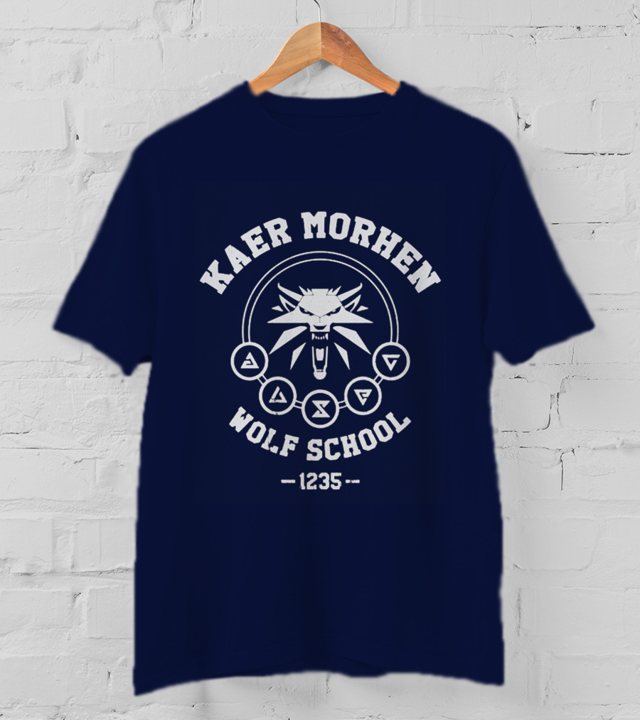 Kaer Morhen Wolf School 1235 JINX Witcher 3 Men's Signs Of The Witcher T-Shirt