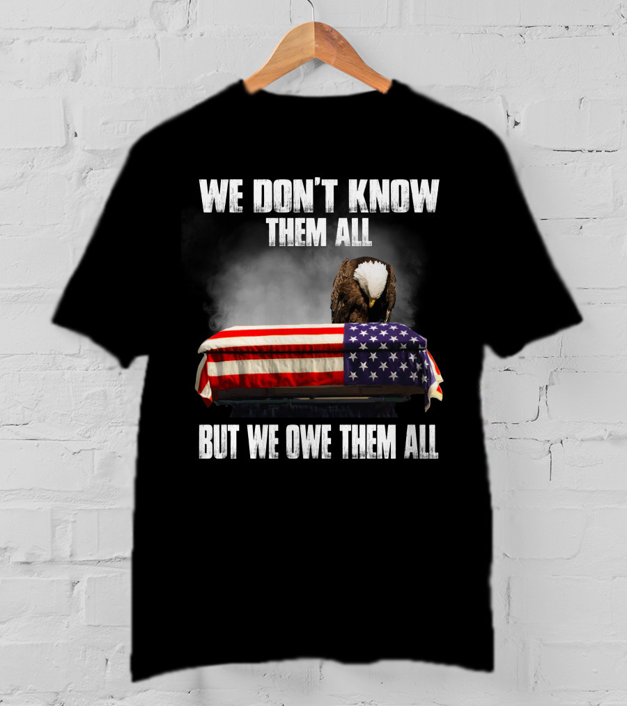 We Don't Know Them All But We Owe Them All American Eagle Day T-Shirt