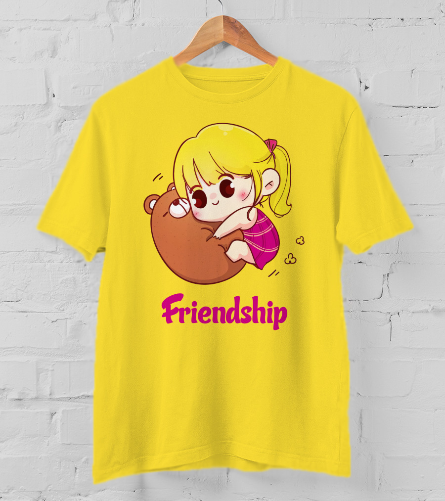 Friendship Baby Comfortable Bear Hug Illustration For Brother T-Shirt