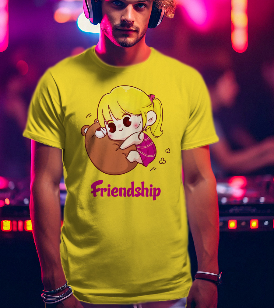 Friendship Baby Comfortable Bear Hug Illustration For Brother T-Shirt