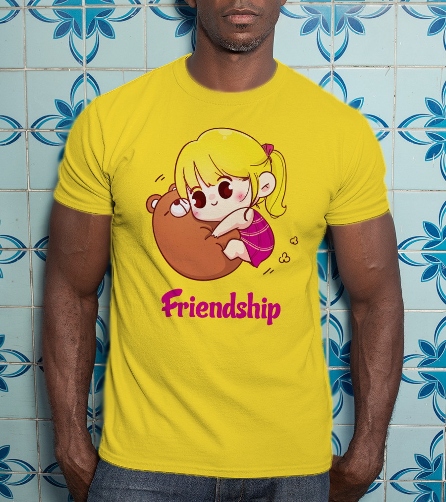 Friendship Baby Comfortable Bear Hug Illustration For Brother T-Shirt