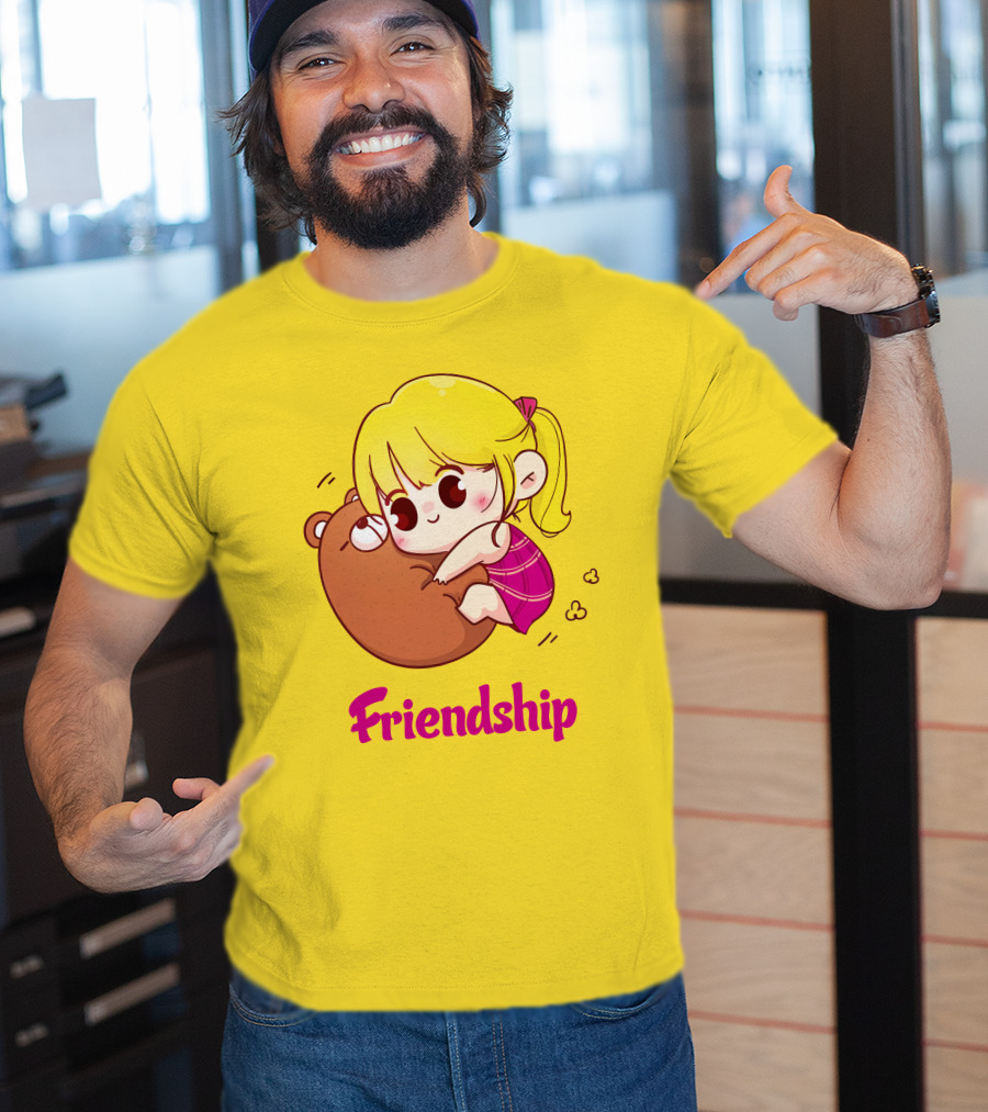 Friendship Baby Comfortable Bear Hug Illustration For Brother T-Shirt