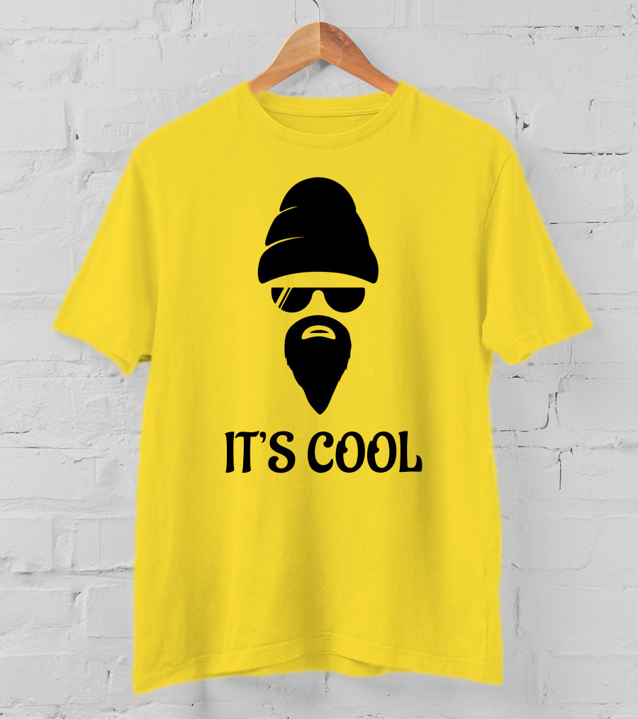 IT'S COOL Bearded Face Sunglasses Beanie T-Shirt