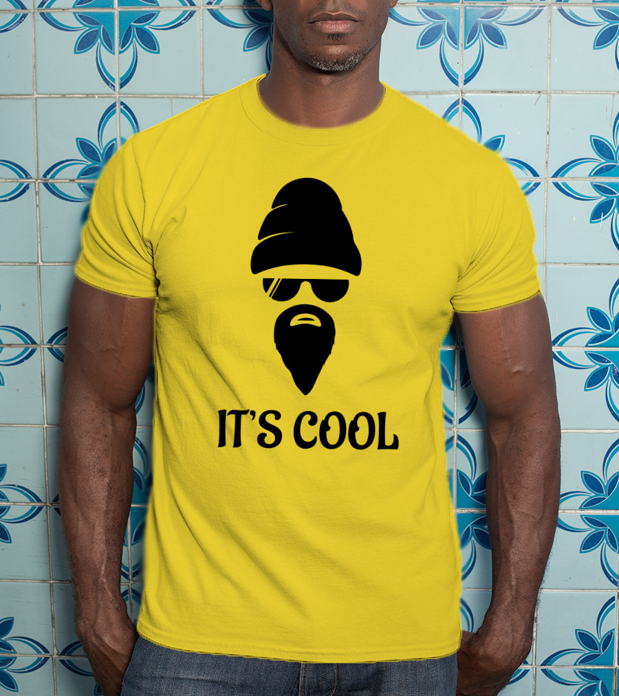 IT'S COOL Bearded Face Sunglasses Beanie T-Shirt