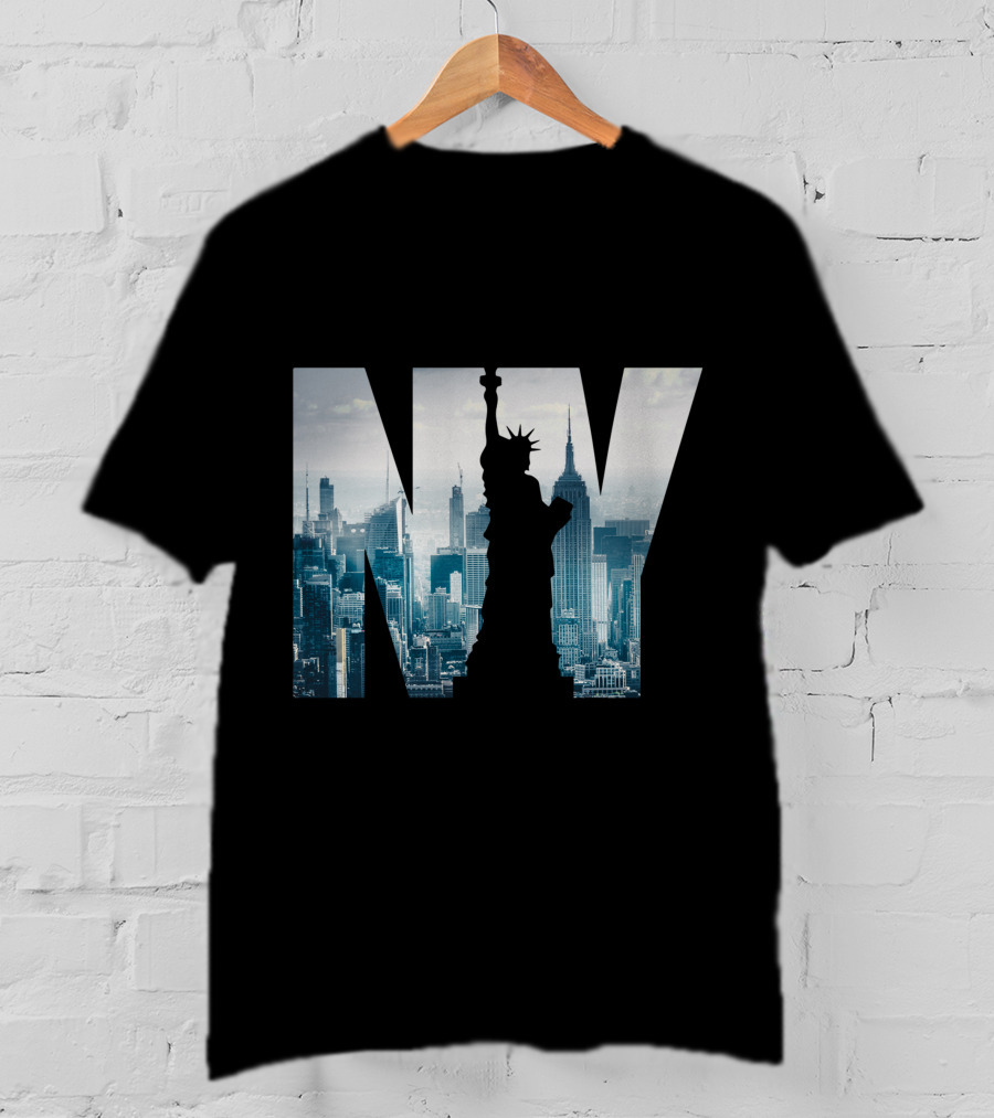 NY New York City Skyline Statue Of Liberty T-Shirt