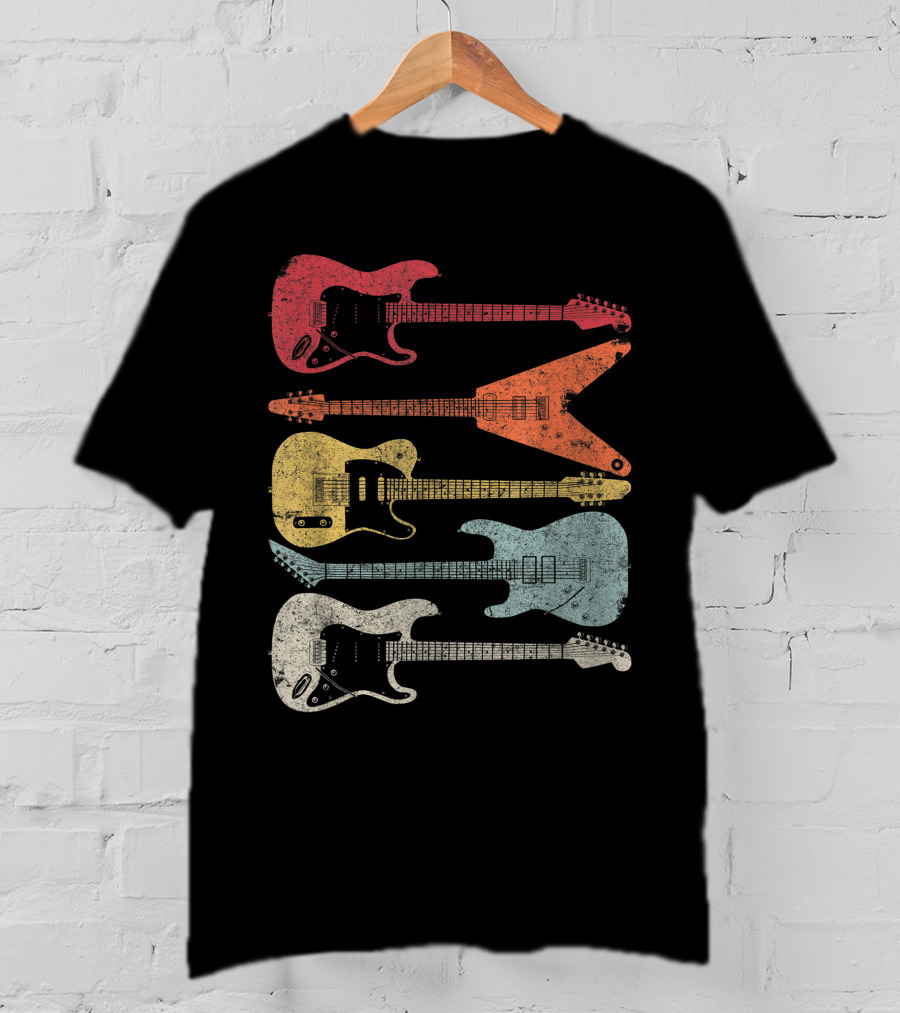 Retro Electric Guitar Collection T-Shirt