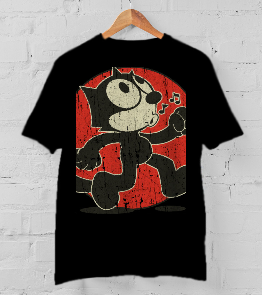 Catcreepypasta Felix The Cat Whistling Red Circle T-Shirt
