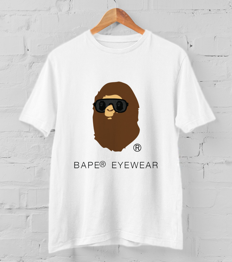 BAPE® Eyewear Iconic Ape Head With Sunglasses T-Shirt