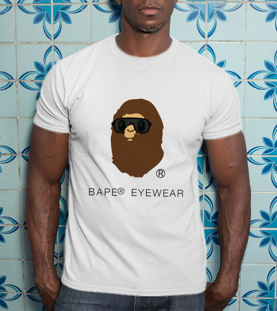 BAPE® Eyewear Iconic Ape Head With Sunglasses T-Shirt