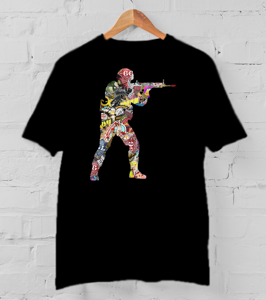 Counter Strike Global Offensive Patchwork T-Shirt