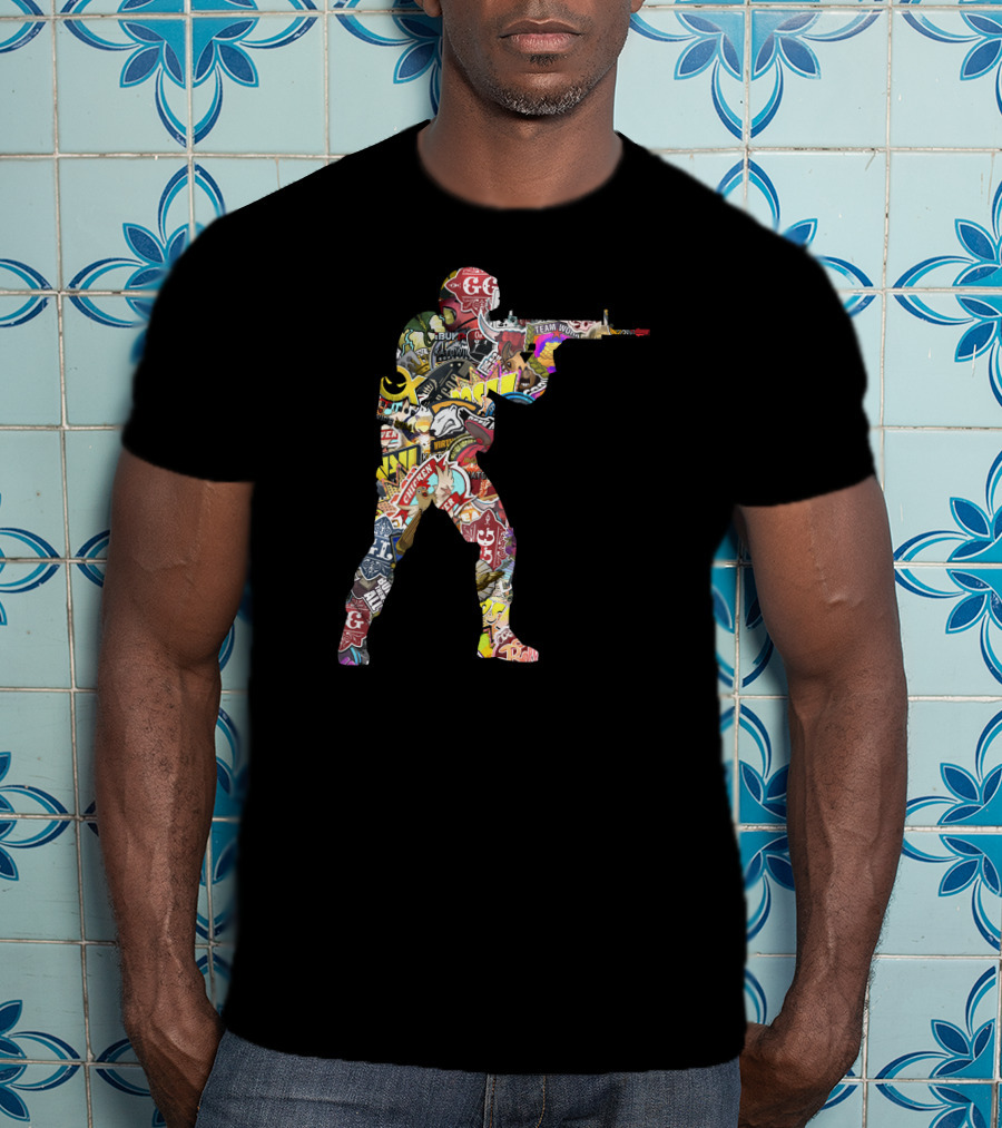 Counter Strike Global Offensive Patchwork T-Shirt