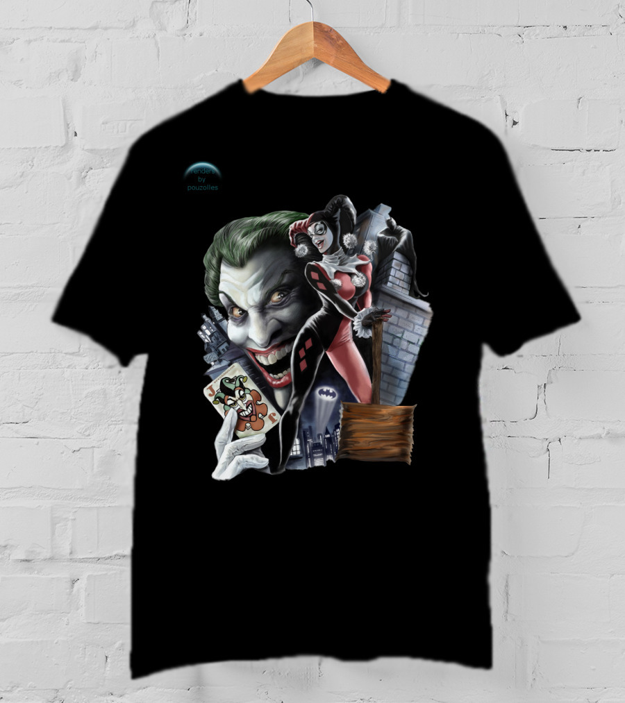 Joker Harley Quinn Gotham Joker Card T-Shirt